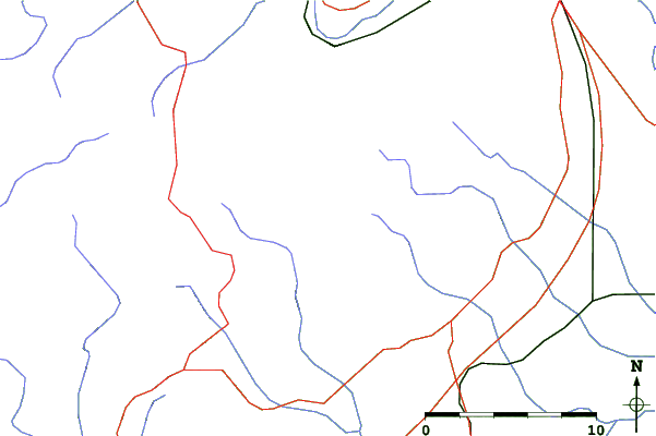 Roads and rivers close to Trije Kralji - Jakec
