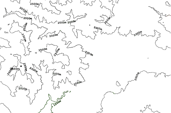Tsakhkadzor neighbourhood contours