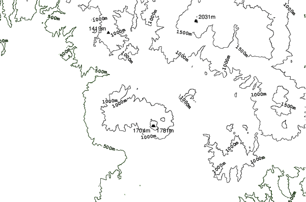 Ura Bandai neighbourhood contours