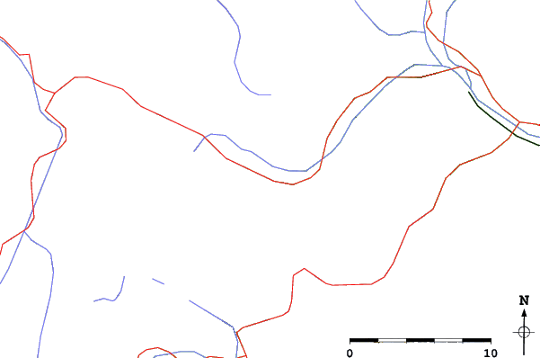 Roads and rivers close to Val Müstair