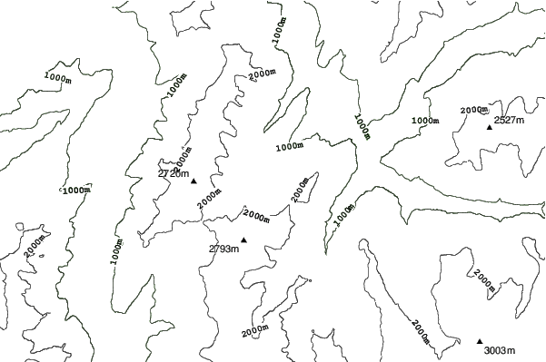 Valmorel neighbourhood contours