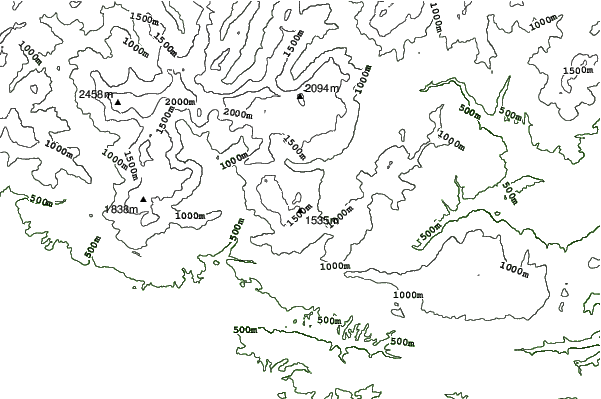 Velika Planina neighbourhood contours