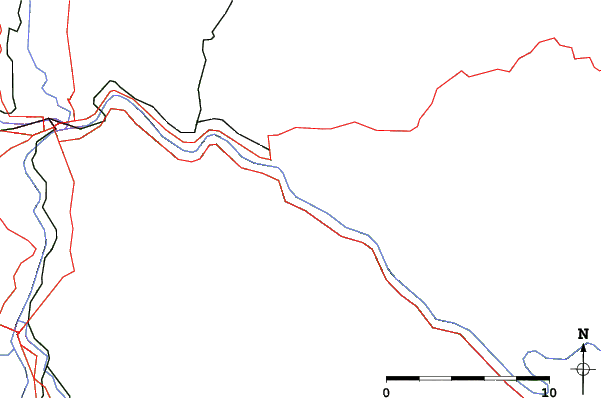 Roads and rivers close to Vichtenstein-Haugstein