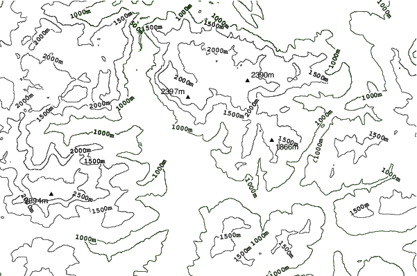 Werfenweng neighbourhood contours