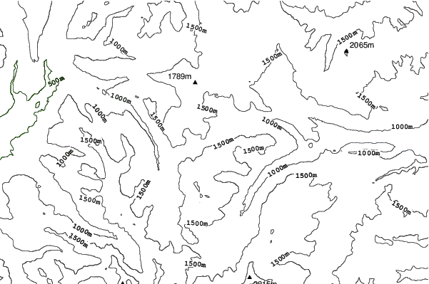 White Pass Village neighbourhood contours