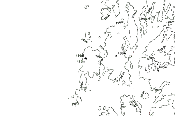 Willard Mountain neighbourhood contours