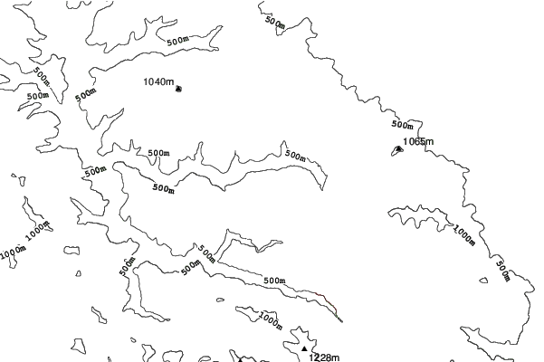Windham Mountain neighbourhood contours