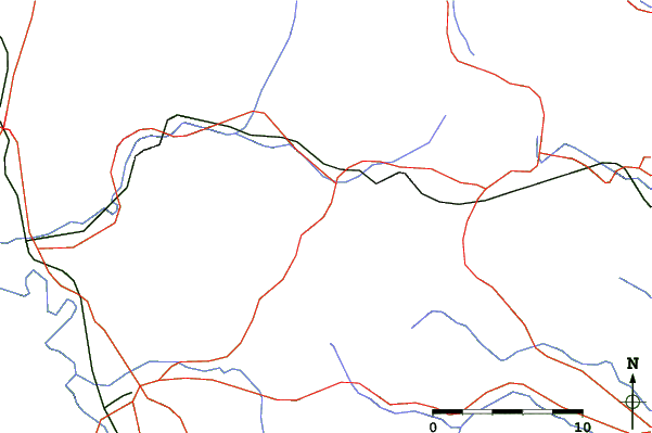 Roads and rivers close to Yamagata Akakuara