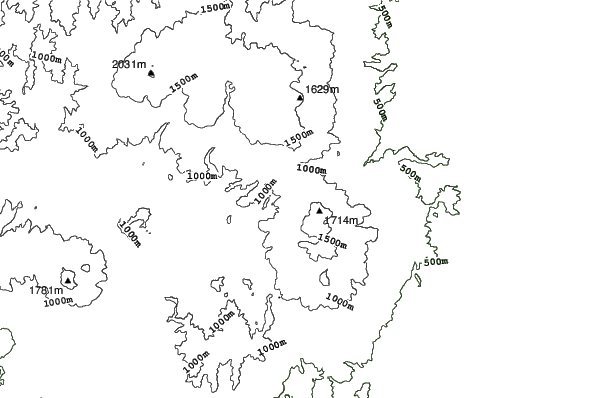 Yokomuki Onsen neighbourhood contours