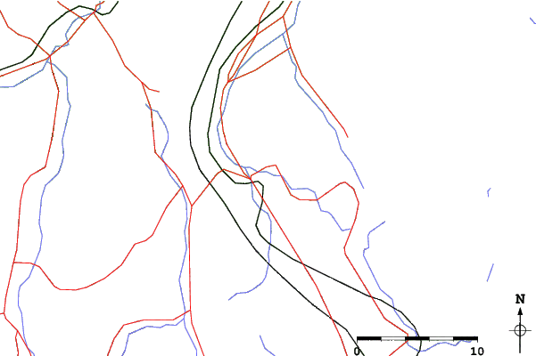 Roads and rivers close to Yuzawa Park