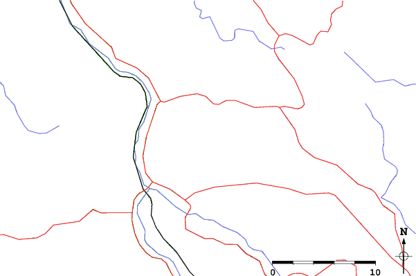 Roads and rivers close to Zlatar