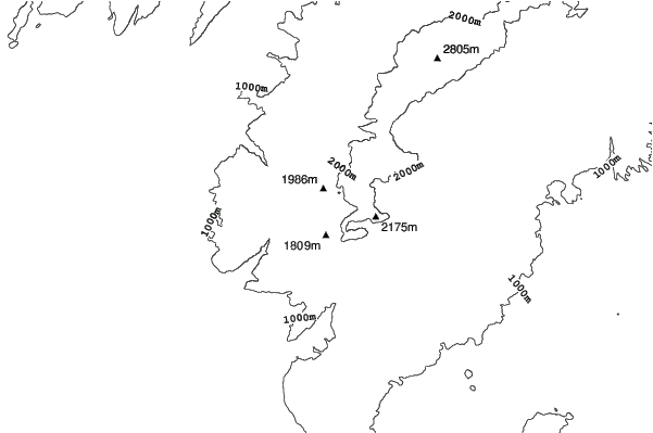 Mount Hermon neighbourhood contours